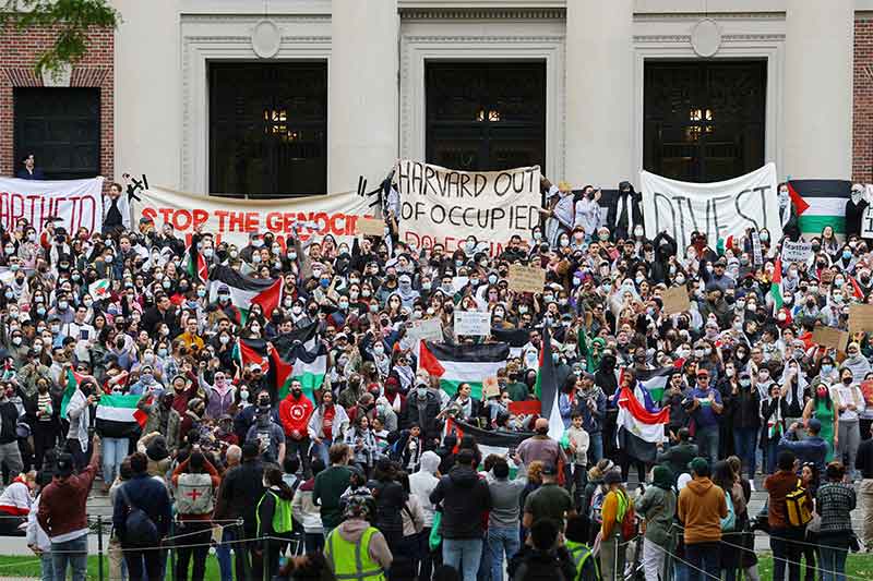USA Student Protest Gaza Palestine