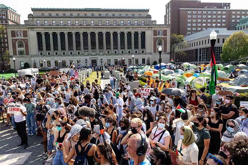 Columbia University student protest