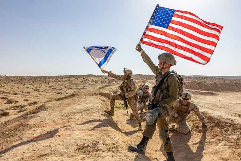 USA Israel Troops