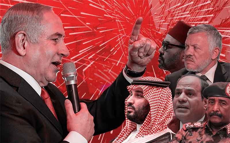 Netanyahu Arab Leaders Israel Palestine